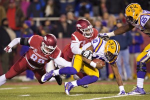 Anthony Jennings and the LSU offense struggled all night at Arkansas a year ago. 